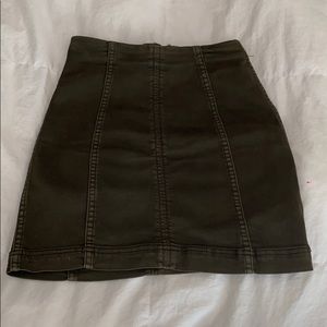 FREE PEOPLE Modern Femme Denim Mini